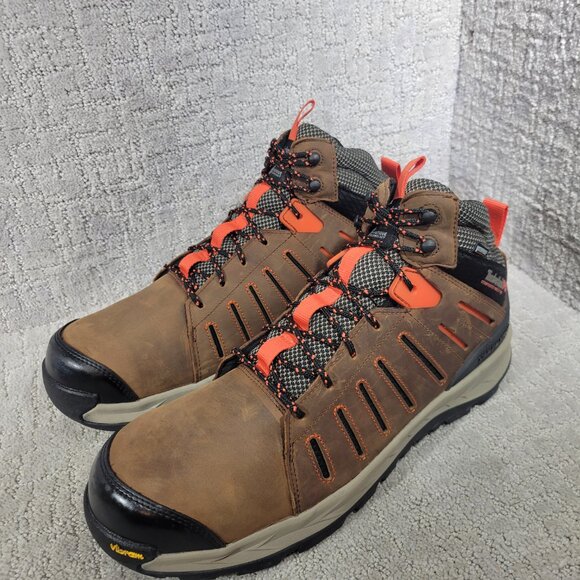 Timberland Pro Trailwind Men's 14 Brown Leather Waterproof Composite Toe Boots - Picture 11 of 11